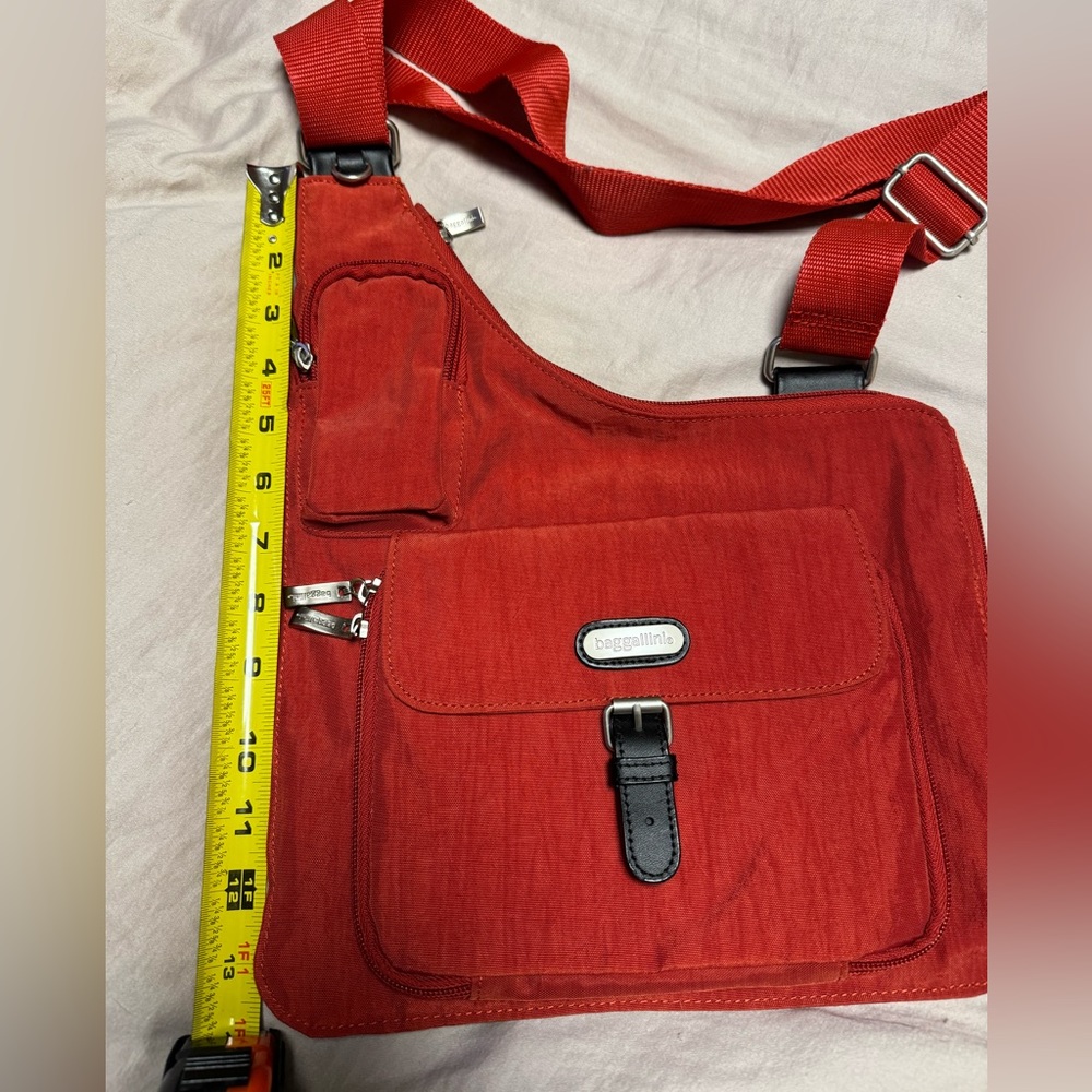 Baggallini Nylon Sling Crossbody - Rust Red - image 8